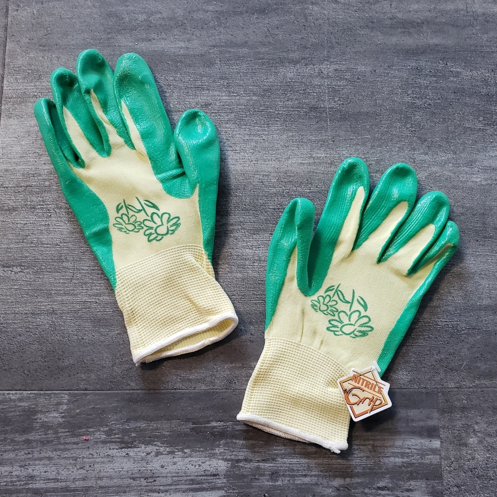 Teal Lemon Nitrile Grip Glove